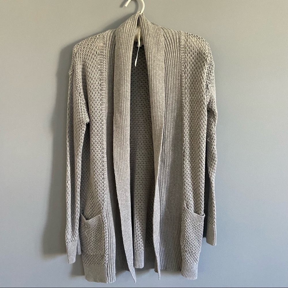Light Grey Cardigan with Pockets